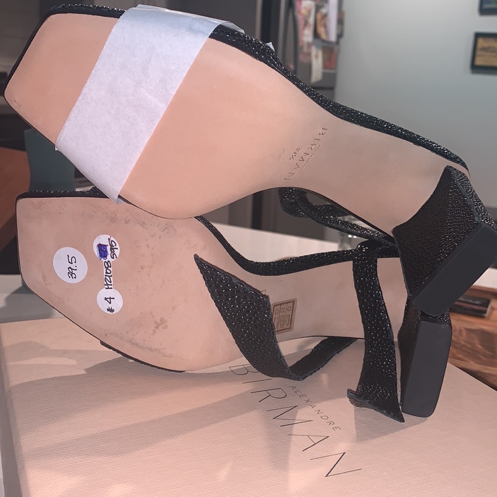 NWT Alexander Birman Clarita 85mm Graphite and Black Square Pillar - Picture 11 of 12